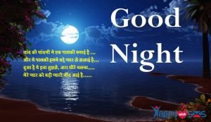 Read more about the article Good Night wishes  : चांद की चांदनी ने एक पालकी बनाई है