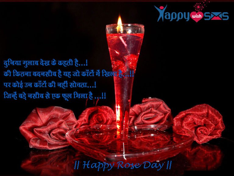 Read more about the article Rose Day Wishes :  दुनिया गुलाब देख के कहती है…!